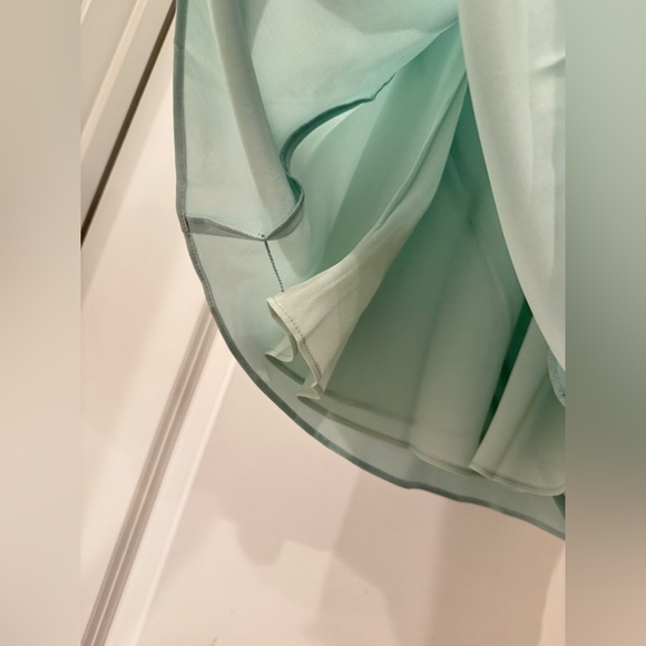 NWOT Reformation Cardi Silk Dress Elegant Mint Green Slip Dress - Picture 12 of 14